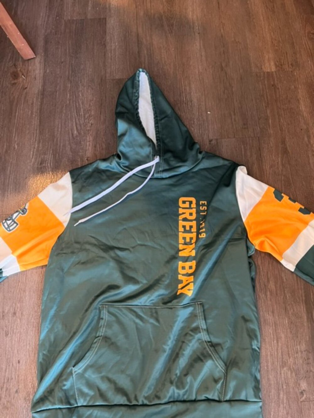 GREEN BAY HOODIE  L LINED  NEW